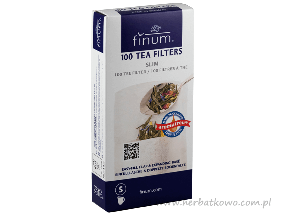 Papierowe filtry do herbaty Finum rozmiar S 100 szt.